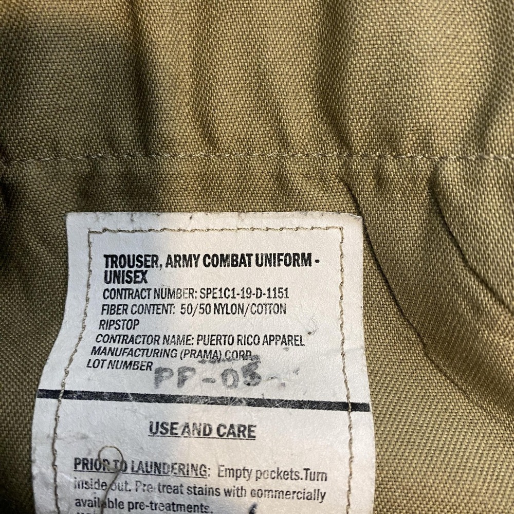 US Army Pants Mens XL Regular MultiCam Camo Ripstop Combat Cargo Trousers ACU - Picture 5 of 13